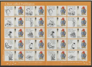 LS28 GB 2006 Paddington Bear Smiler sheet UNMOUNTED MINT/MNH