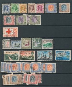 RHODESIA & Nyasaland & Southern QV/QE Used Collection (Aprx 160 Items)HP1335 ) 