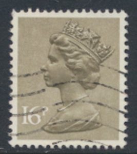 GB  Machin 16p X949   Phosphor paper  Used  SC#  MH94  see scan and details