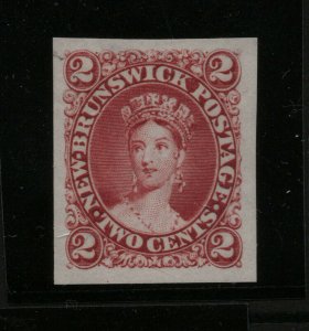 New Brunswick #7TC Extra Fine Proof In Rose On India Paper