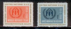 United Nations 1959 World Refugee Year Emblem SC# 75-6  MNH-OG