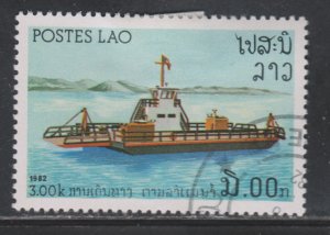 Laos 397 River Vessels 1982