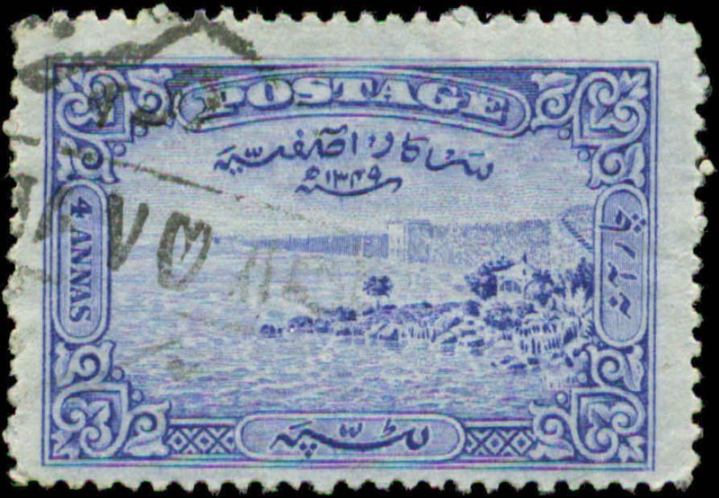 India, Feudatory States, Hyderabad Scott #43 SG #45 Used 