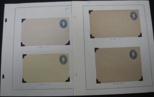 US #U294SP-331SP, Complete set of 16 UPU SPECIMEN OVPTS on entires, Scott $1,640