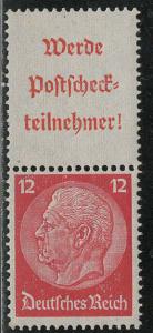 Germany Scott # 422, label A16.2, mint nh, se-tenant, Mi# S203