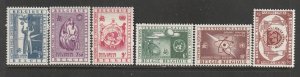 1958 Belgium - Sc C15-20 - MH VF - 6 single - World's Fair Brussels