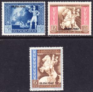 Germany Scott B212-B214  complete set  F to VF mint OG NH.