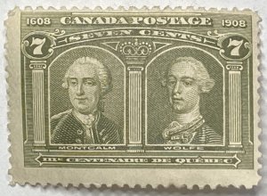 CANADA 1908 #100 Quebec Tercentenary Issue - MH (CV 150$ +)
