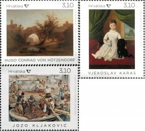 Croatia 2019 MNH Stamps Scott 1149-1151 Art Paintings