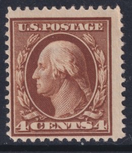 Sc# 377 U.S 1911 George Washington 4¢ MLMH issue CV $27.50