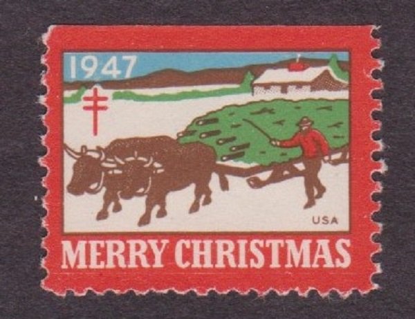 Christmas Seal from 1947 NG Single