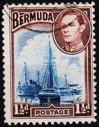 Bermuda. 1938 1 1/2d S.G.111b Fine Used