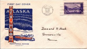 FDC 1937 - SC #800 - Juneau, Alaska - F59419