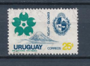 Uruguay 1970 Scott 779 used - Expo'70, Osaka Japan, Mt Fuji