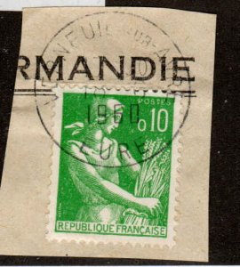 France  #939, Used, Postmark VERNEUIL-sur-AVRE, EURE, 18-6-1960