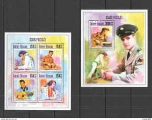 2013 Guinea-Bissau Famous People Music Elvis Presley Kb+Bl ** Stamps St1266