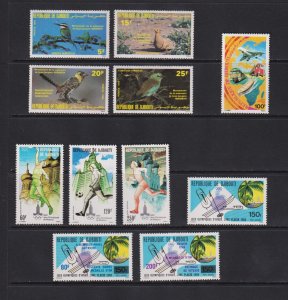 Djibouti - 5 mint sets, cat. $ 31.40 - Birds, Olympics