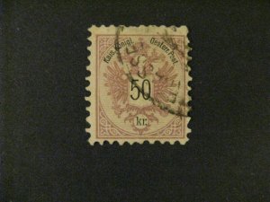 Austria #46 used short perfs a21.1 1656