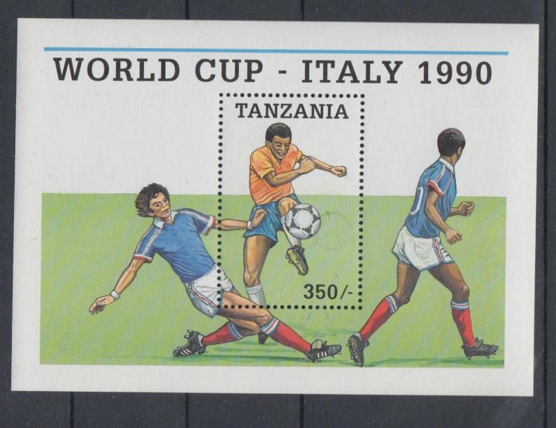 XG-T150 TANZANIA - Football, 1990 Italy '90 World Cup MNH Sheet