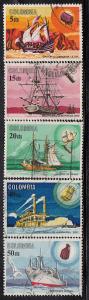 Columbia #755-759  Used Set