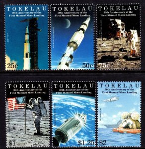 Tokelau 1999 Moon Landing Anniv. Complete Mint MNH Set SC 266-271