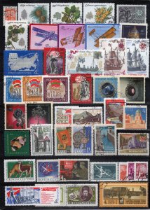 Russia & Soviet Union Stamp Collection Used Aviation Plants ZAYIX 0424S0275