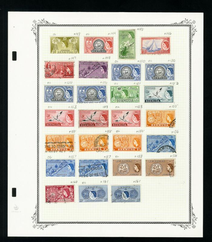 Bermuda 1810s to 1960s Stamp Collection