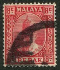 Malaya Perak SC# 89A Sultan Iskandar 8c wmk 4 Used