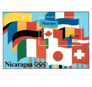 Nicaragua 1993 - Olympics - Souvenir Stamp Sheet - Scott #1978 - MNH