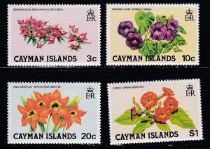 Cayman Islands # 478-481, Flowers,  Mint NH, 1/2 Cat.