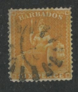 Barbados #55a Used Single