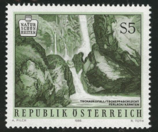 Austria Tschauko Falls Scott 1350 MNH** 1986 stamp
