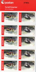 Norway 2013 Booklet 5 each of 2 A Verden Rafting, Riverboarding on Sjoa River...
