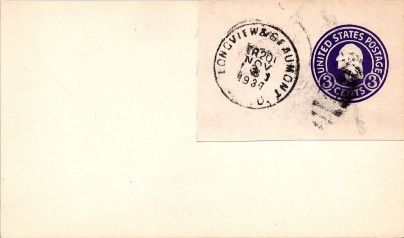 RPO Longview Beaumont 1937 F66363 United States Stamp