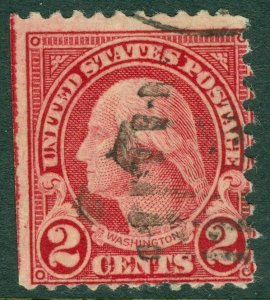 EDW1949SELL : USA 1923 Sc #579 Used Light cancel Very Scarce like this. Cat $140