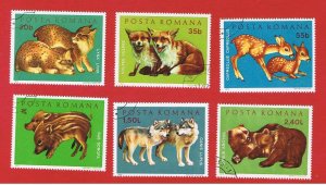 Romania #2315-2320 VF used  Animals  Free S/H