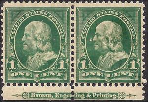 279 Mint,DG... Imprint Pair... SCV $18.00