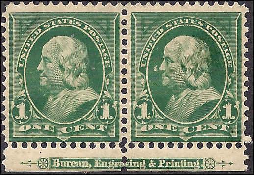 279 Mint,DG... Imprint Pair... SCV $18.00