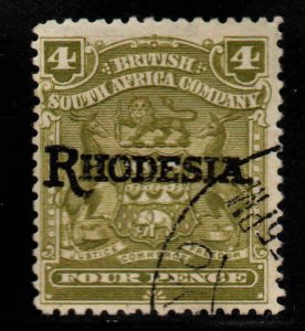 Rhodesia Scott 87 Used coat of arms stamp Die1