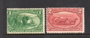 #285-86  GREAT and Nice (MINT  Hinged) cv$50.00
