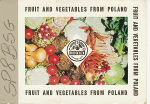 7344 Amateur Radio QSL Card BIALA PODLASKA POLAND VEGETABLES-