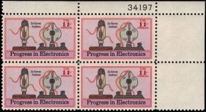 US #C86 11¢ ELECTRONICS MNH UR PLATE BLOCK #34197 DURLAND $1.30