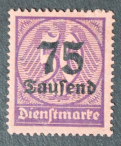 Germany Sc # O34, VF MH