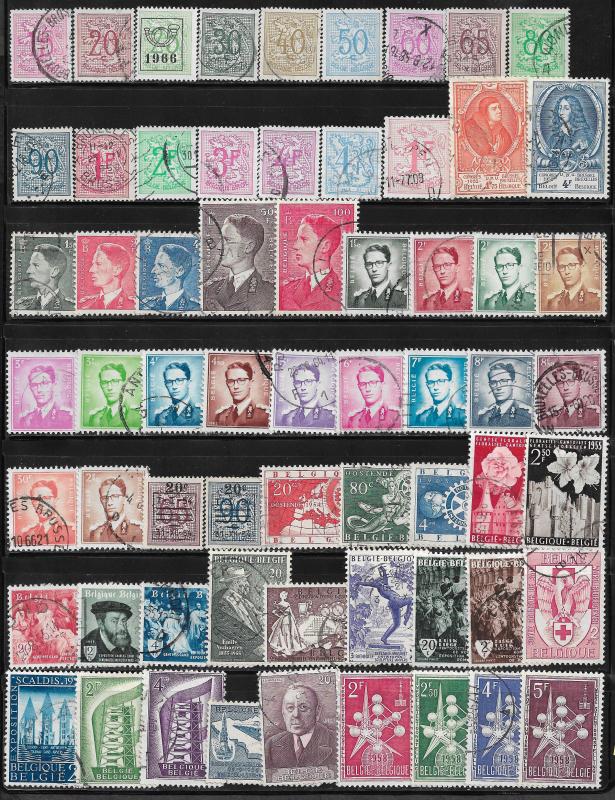 Belgium collection of 1326 DIFFERENT 2017 SCV $825.00 + -see descrip. -price cut