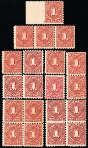 US Stamps # J61 Postage Due MNH F Lot Of 20