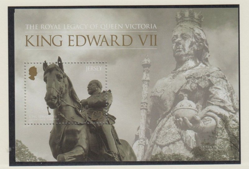 Jersey 2013, ' King Edward V11'  Miniature Sheet.  unmounted mint NHM