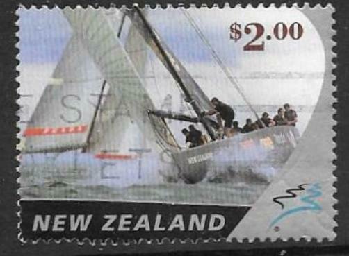 NEW ZEALAND SG2540 2002 $2 AMERICA'S CUP FINE USED