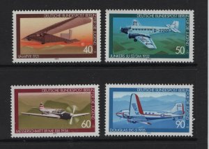 Germany  Berlin #9NB153-9NB156  MNH 1979 airplanes