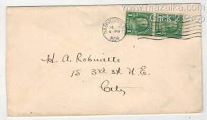 1924 VINTAGE FDC 604 BENJAMIN FRANKLIN COIL PAIR TO ROBINETTE $90