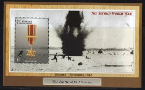 Thematic stamps ST. VINCENT 2002 El Alamein AFRICA STAR ex sg.MS5171 mint